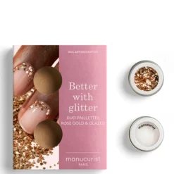 Duo Paillettes Rose Gold & Glazed